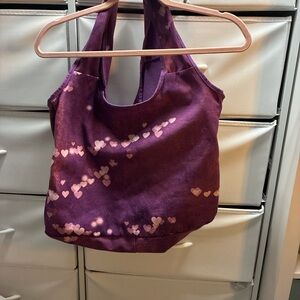 Vera Wang Purple Heart Tote Bag